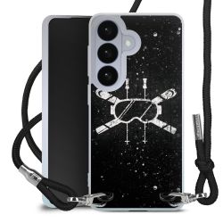 New Carry Case Transparent Stoff schwarz/silber