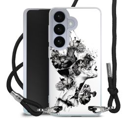 New Carry Case Transparent Stoff schwarz/silber