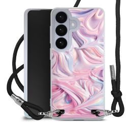 New Carry Case Transparent Stoff schwarz/silber