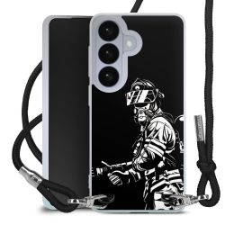 New Carry Case Transparent Stoff schwarz/silber