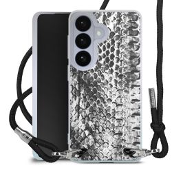 New Carry Case Transparent Stoff schwarz/silber