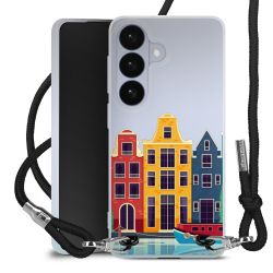 New Carry Case Transparent Stoff schwarz/silber