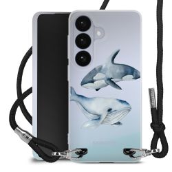 New Carry Case Transparent Stoff schwarz/silber