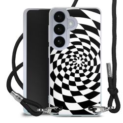 New Carry Case Transparent Stoff schwarz/silber