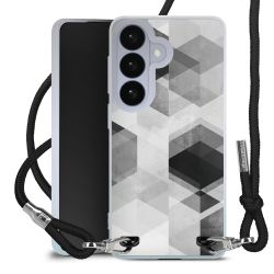 New Carry Case Transparent Stoff schwarz/silber