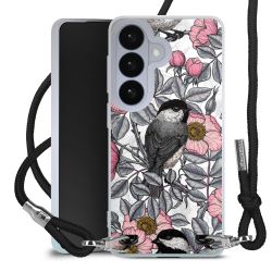 New Carry Case Transparent Stoff schwarz/silber