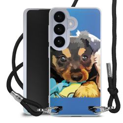 New Carry Case Transparent Stoff schwarz/silber