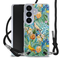 New Carry Case Transparent Stoff schwarz/silber