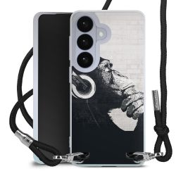 New Carry Case Transparent Stoff schwarz/silber