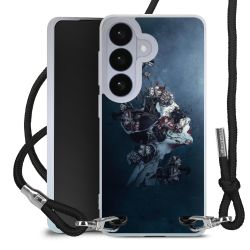 New Carry Case Transparent Stoff schwarz/silber