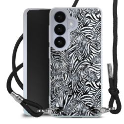 New Carry Case Transparent Stoff schwarz/silber