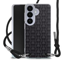 New Carry Case Transparent Stoff schwarz/silber