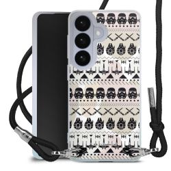 New Carry Case Transparent Stoff schwarz/silber