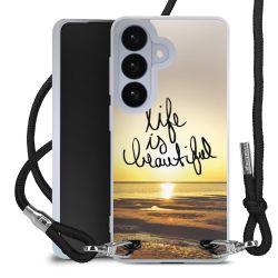 New Carry Case Transparent Stoff schwarz/silber