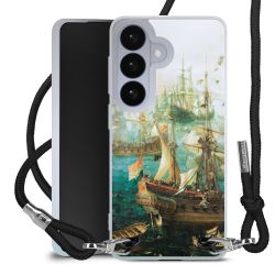 New Carry Case Transparent Stoff schwarz/silber