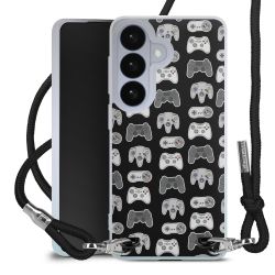 New Carry Case Transparent Stoff schwarz/silber