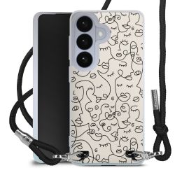 New Carry Case Transparent Stoff schwarz/silber