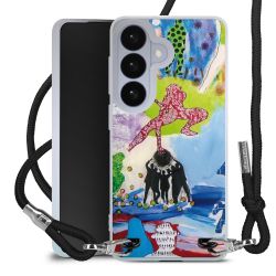 New Carry Case Transparent Stoff schwarz/silber