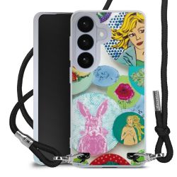 New Carry Case Transparent Stoff schwarz/silber