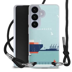 New Carry Case Transparent Stoff schwarz/silber