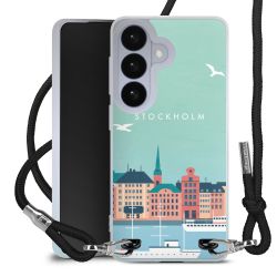 New Carry Case Transparent Stoff schwarz/silber