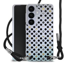 New Carry Case Transparent Stoff schwarz/silber