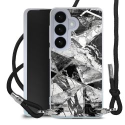 New Carry Case Transparent Stoff schwarz/silber