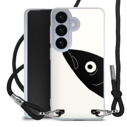 New Carry Case Transparent Stoff schwarz/silber