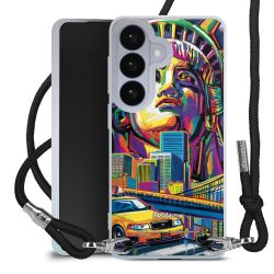 New Carry Case Transparent Stoff schwarz/silber