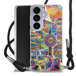 New Carry Case Transparent Stoff schwarz/silber