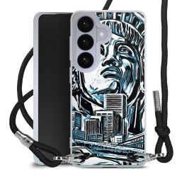 New Carry Case Transparent Stoff schwarz/silber