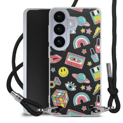 New Carry Case Transparent Stoff schwarz/silber