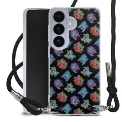 New Carry Case Transparent Stoff schwarz/silber