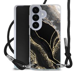 New Carry Case Transparent Stoff schwarz/silber