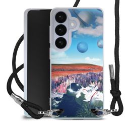 New Carry Case Transparent Stoff schwarz/silber