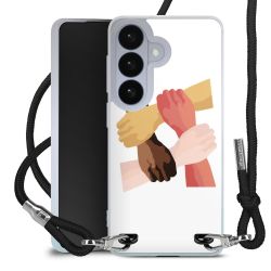 New Carry Case Transparent Stoff schwarz/silber