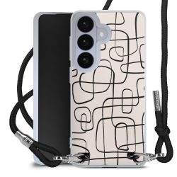 New Carry Case Transparent Stoff schwarz/silber