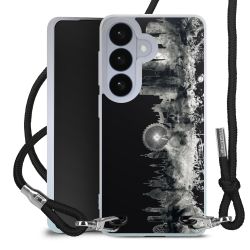 New Carry Case Transparent Stoff schwarz/silber