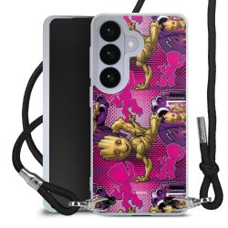 New Carry Case Transparent Stoff schwarz/silber