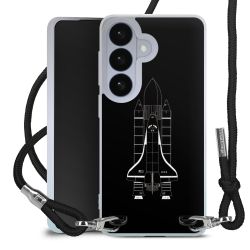 New Carry Case Transparent Stoff schwarz/silber