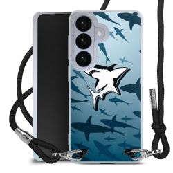 New Carry Case Transparent Stoff schwarz/silber