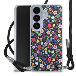 New Carry Case Transparent Stoff schwarz/silber