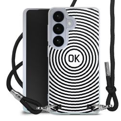 New Carry Case Transparent Stoff schwarz/silber