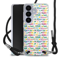 New Carry Case Transparent Stoff schwarz/silber