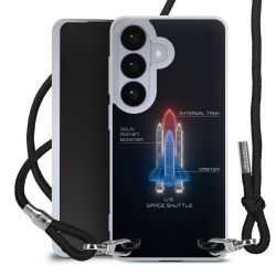 New Carry Case Transparent Stoff schwarz/silber