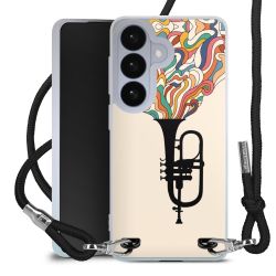 New Carry Case Transparent Stoff schwarz/silber