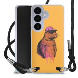 New Carry Case Transparent Stoff schwarz/silber