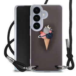 New Carry Case Transparent Stoff schwarz/silber