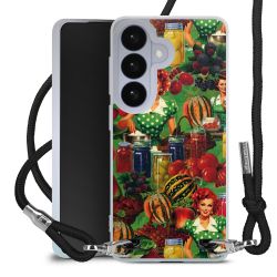 New Carry Case Transparent Stoff schwarz/silber