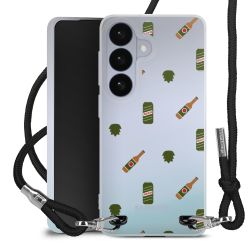 New Carry Case Transparent Stoff schwarz/silber